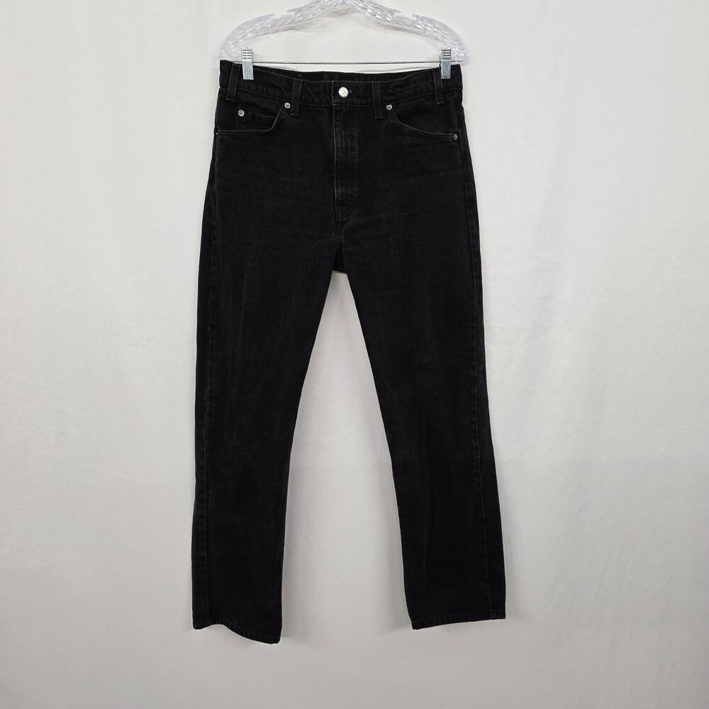 Vtg Levi's 505 Orange Tag Straight Jeans Men's 34 x 30 (see photos) Faded Black